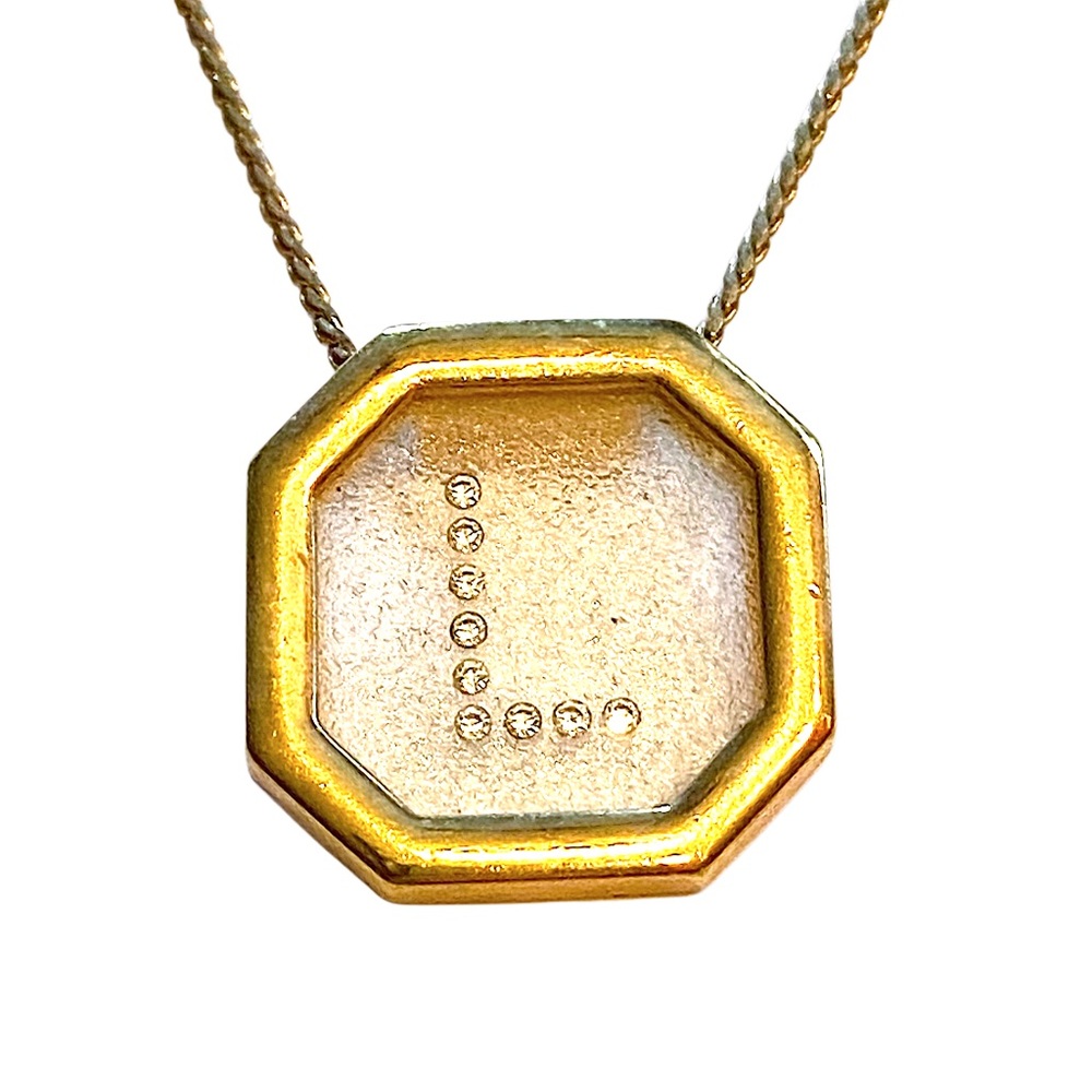 AVON Vintage L Initial Letter Necklace Gold